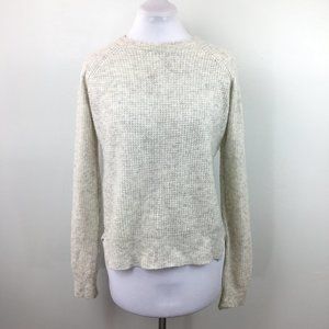 A.L.C Sz S Silk-cashmere light waffle knit sweater